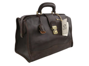TIME RESISTANCE David Copperfield Women Bag Brown Leather Doctor Briefcase