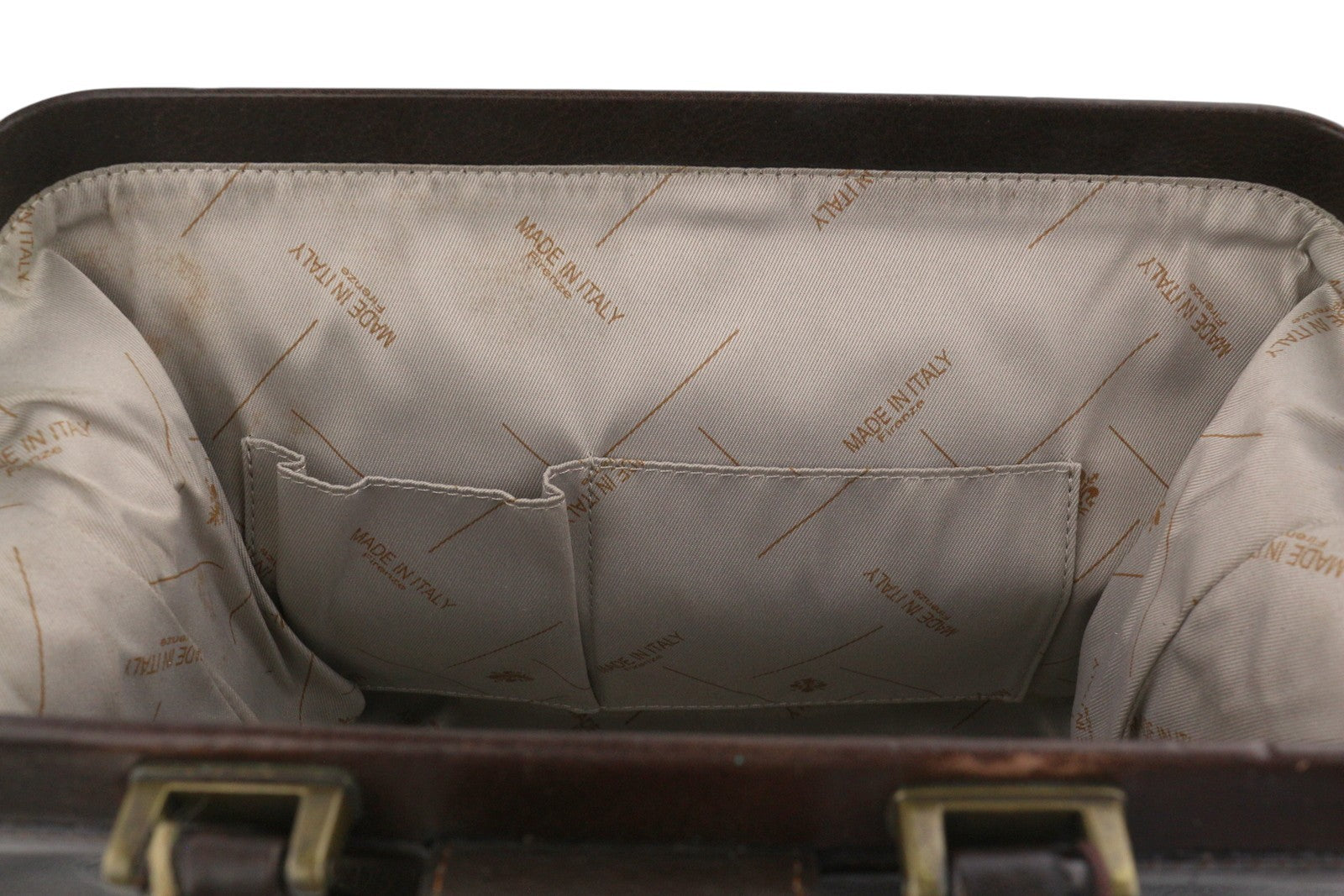 TIME RESISTANCE David Copperfield Women Bag Brown Leather Doctor Briefcase