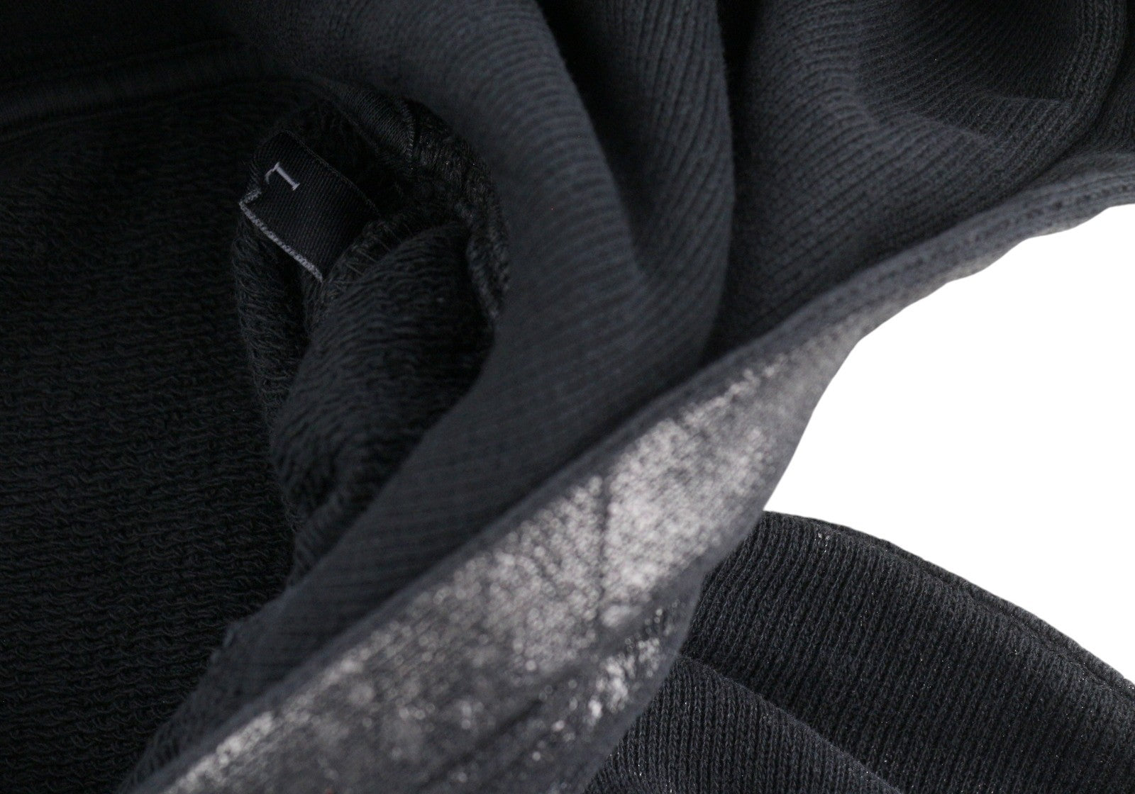 DIESEL S-Boxt-Hood-Q6 Men Hoodie L Black Metallic Shiny Relaxed Fit RRP395
