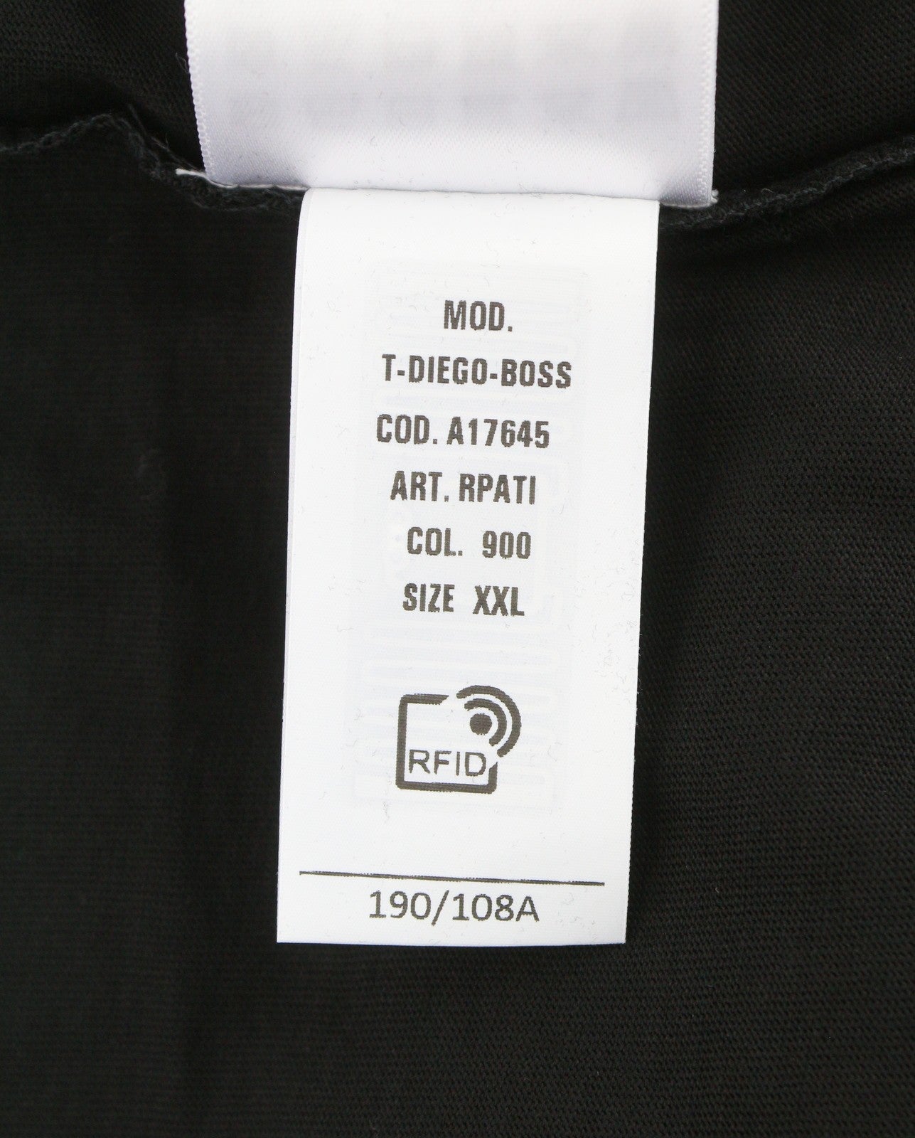 DIESEL T-Diego-Boss Men T-Shirt 2XL Black Tricot Crew Neck Short Sleeved
