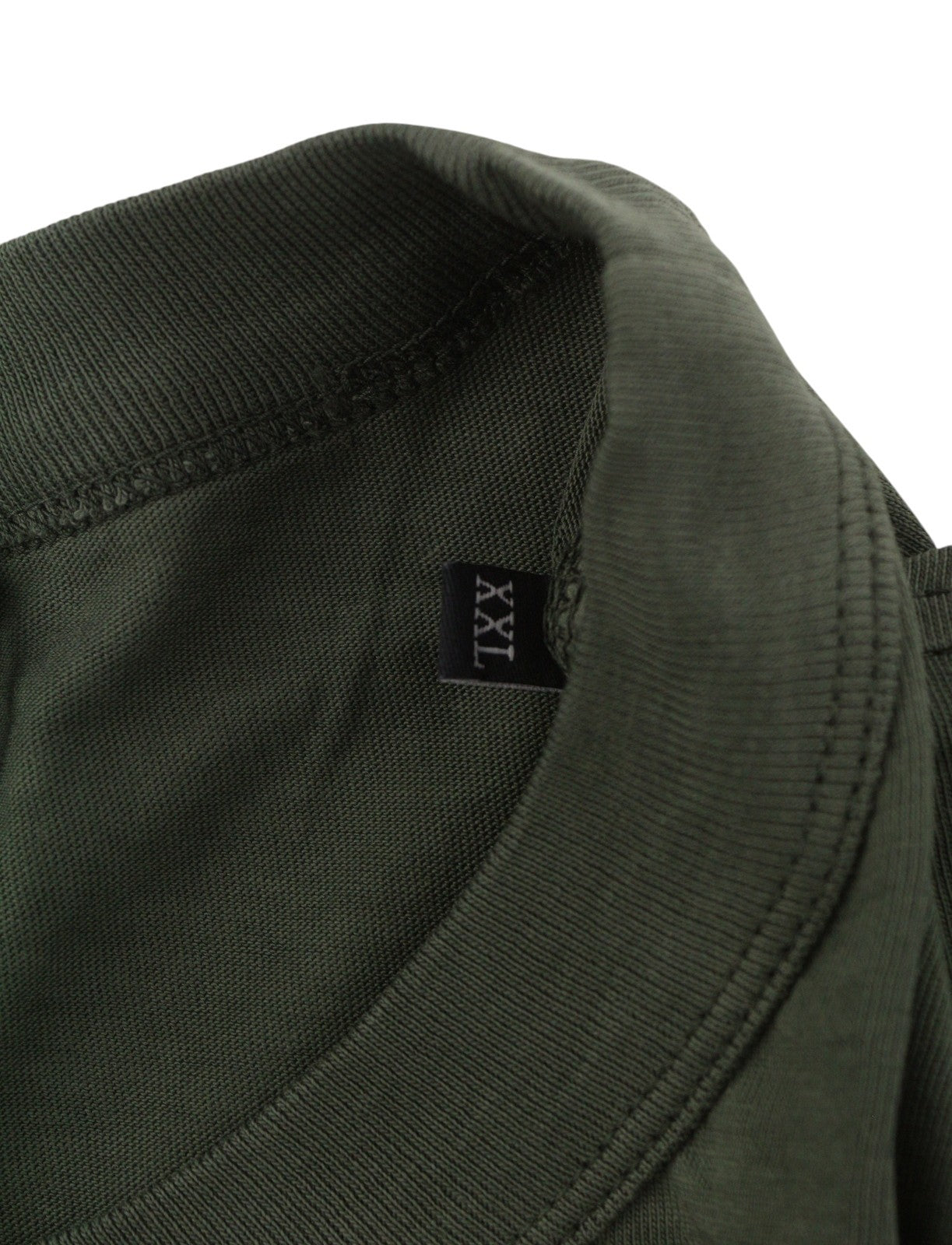 DIESEL T-Wash-Out Men T-Shirt 2XL Green Faded Tricot Oversized Short Sleeve