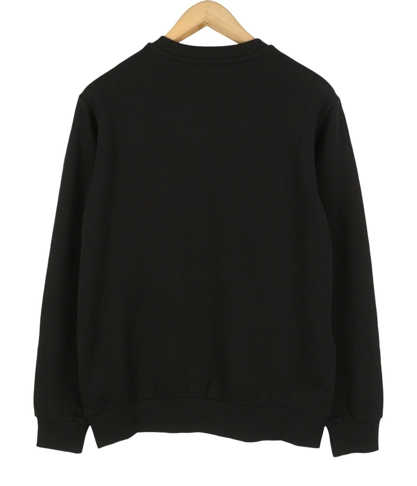 DIESEL S-Girk-K12 Men Sweatshirt M Black Crew Neck Long Sleeve Pull On