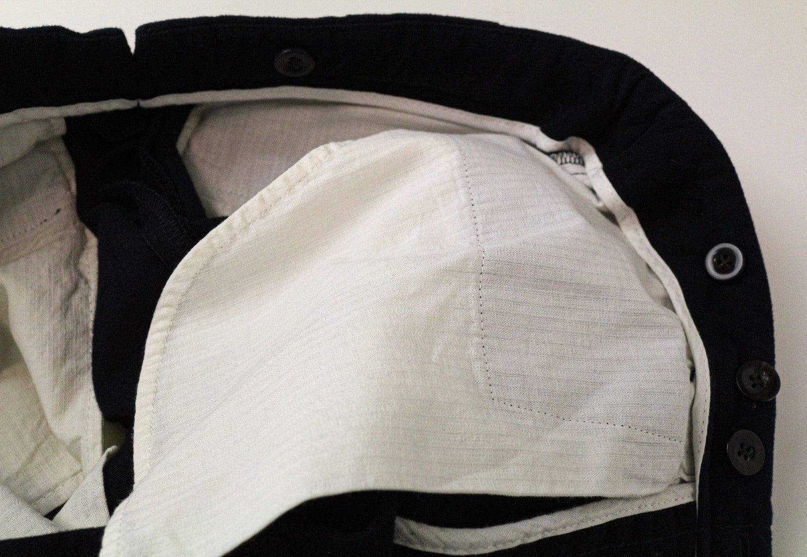 SUITSUPPLY Jort Porto Men's Pleated Trousers UK30R Navy Pure Cotton Classic