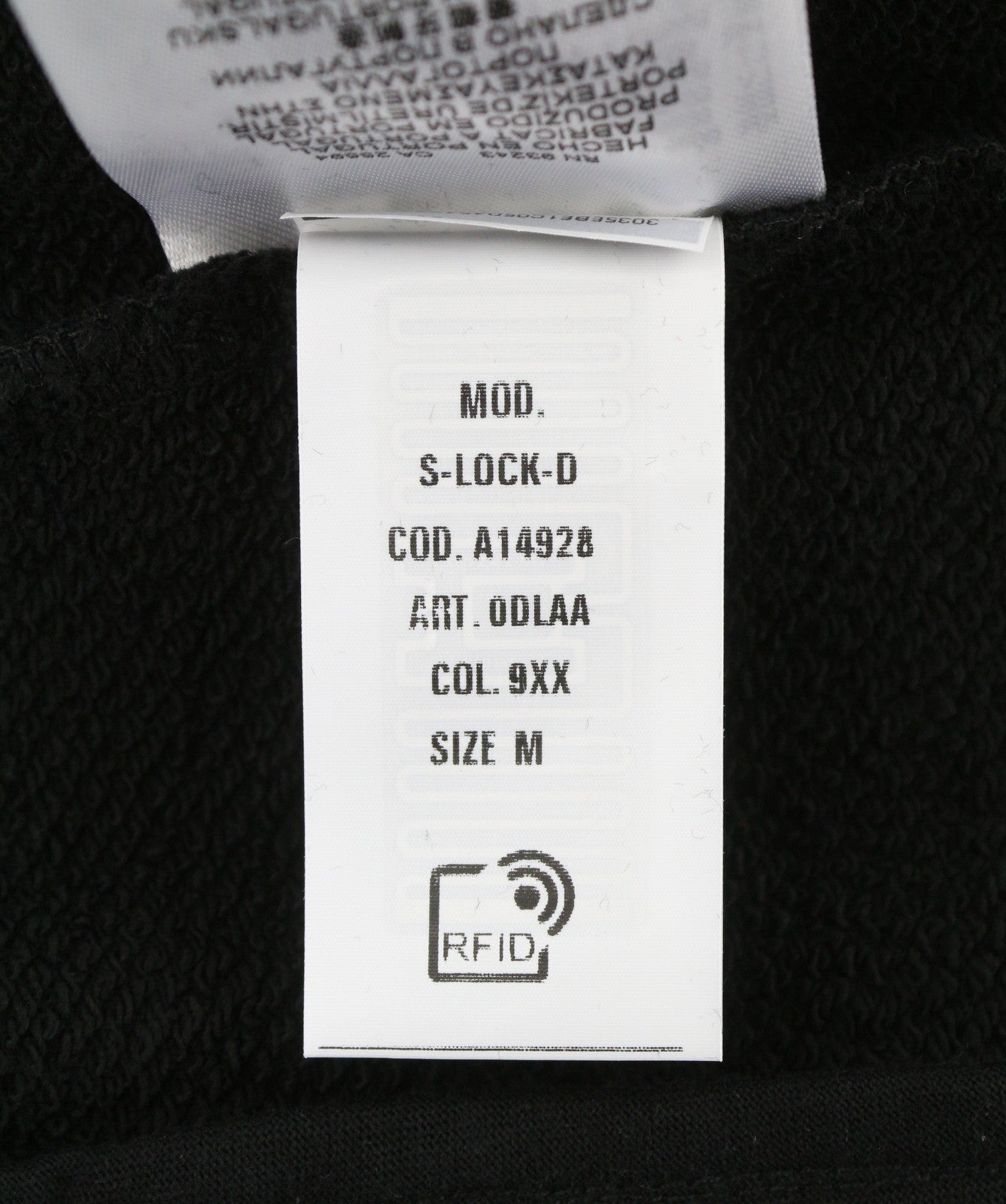 DIESEL S-Lock-D Men Sweatshirt M Black High Neck Zip Track Top RRP195