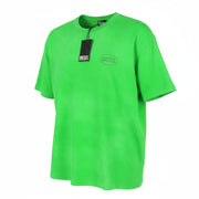 DIESEL T-Wash-Out Men T-Shirt XL Green Faded Oversized Crew Neck Short Sleeve