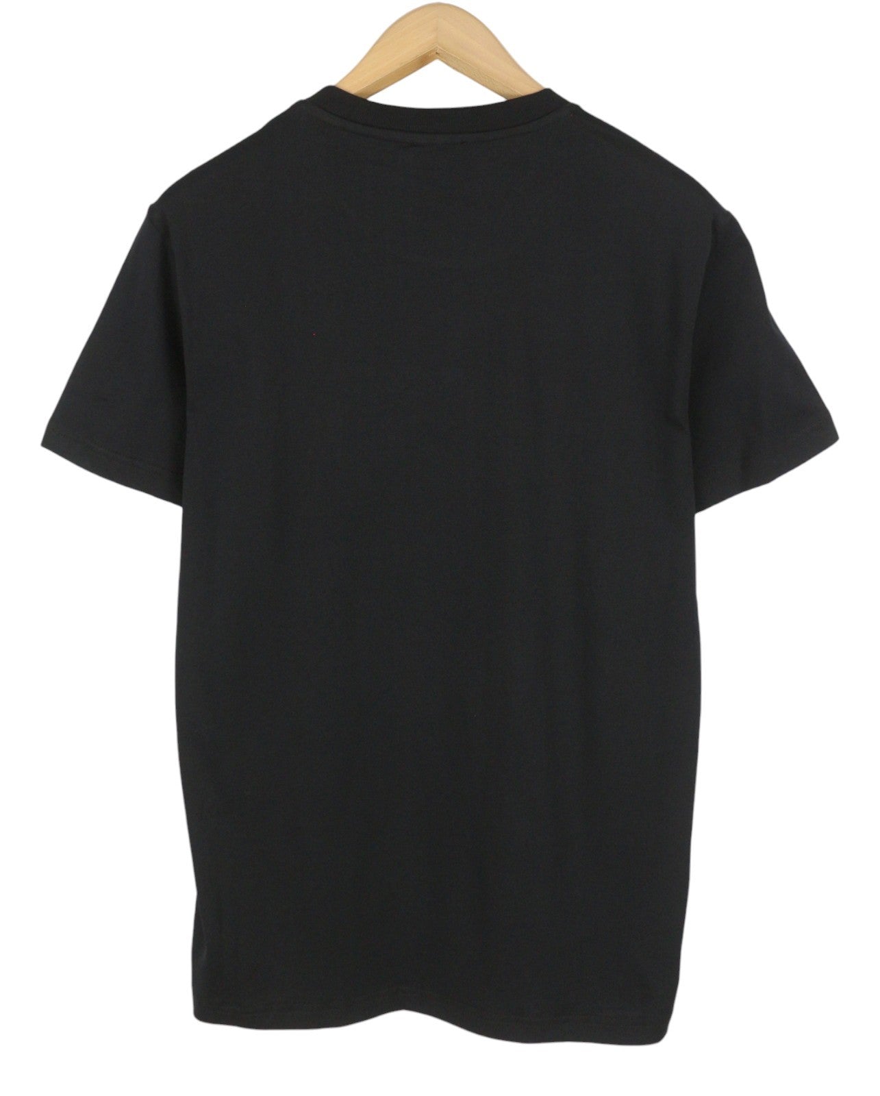 DIESEL T-Diegor-Big-Crew Men T-Shirt L Black Fluffy Logo Crew Neck Short Sleeve