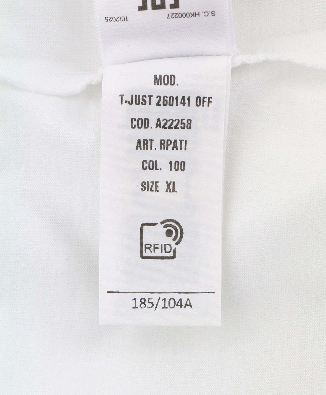 DIESEL T-Just 260141 OFF Men T-Shirt XL White Crew Neck Tricot Short Sleeve