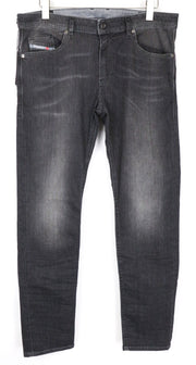 DIESEL Thommer 0687J Men's Slim Skinny Jeans W34/L32 Grey Washed Stretch Denim