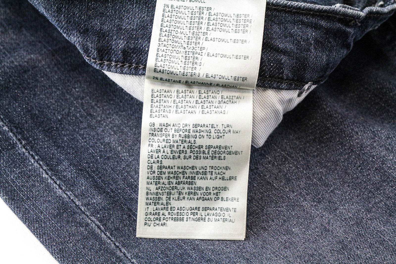 LEE Luke Men Jeans W28/L32 Dark Blue Slim Tapered Fit Stretch Zip-Fly Faded