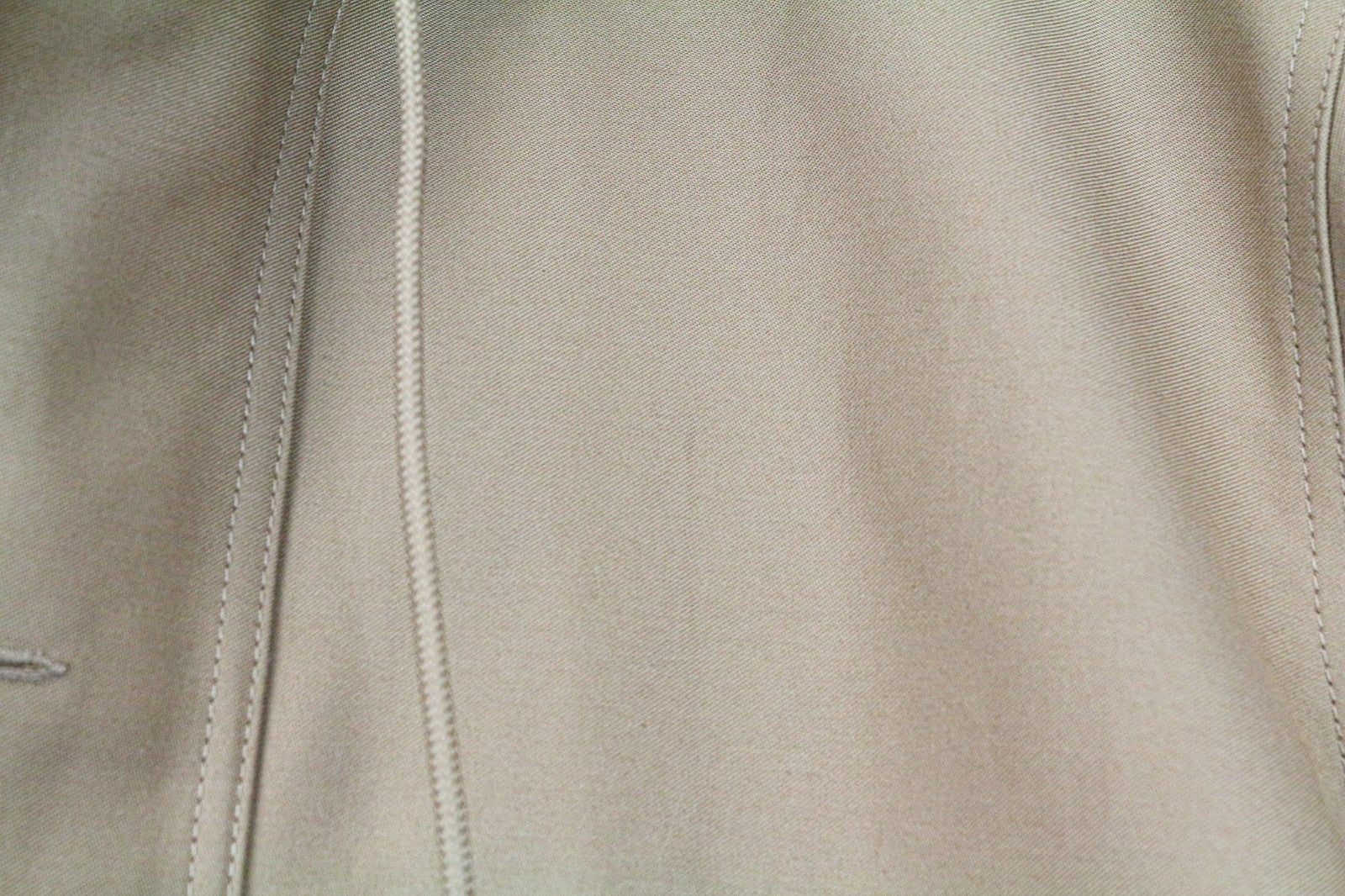 SANDRO Men Jacket 2XL Light Brown Parka Hood Classic Zip-Fly Lined Pure Cotton