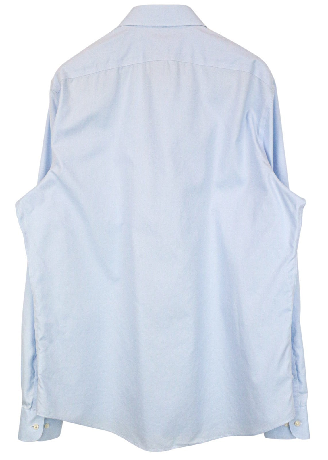 SUITSUPPLY Men Shirt 45L/17 3/4L Slim Pure Cotton Blue Long Sleeve Classic