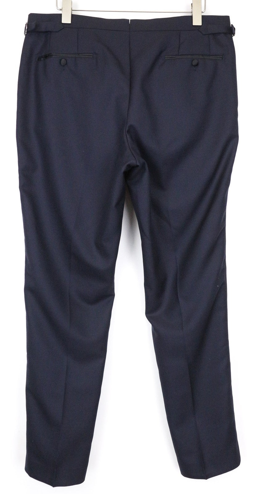 SUITSUPPLY Jort Washington Tux Men's Trousers UK46R Navy Pure Wool Pleated Pants