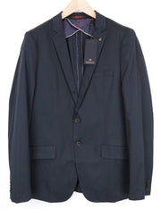 SCOTCH & SODA Ams Couture Men Blazer XL Navy Blue Cotton Stretch Single-Breasted