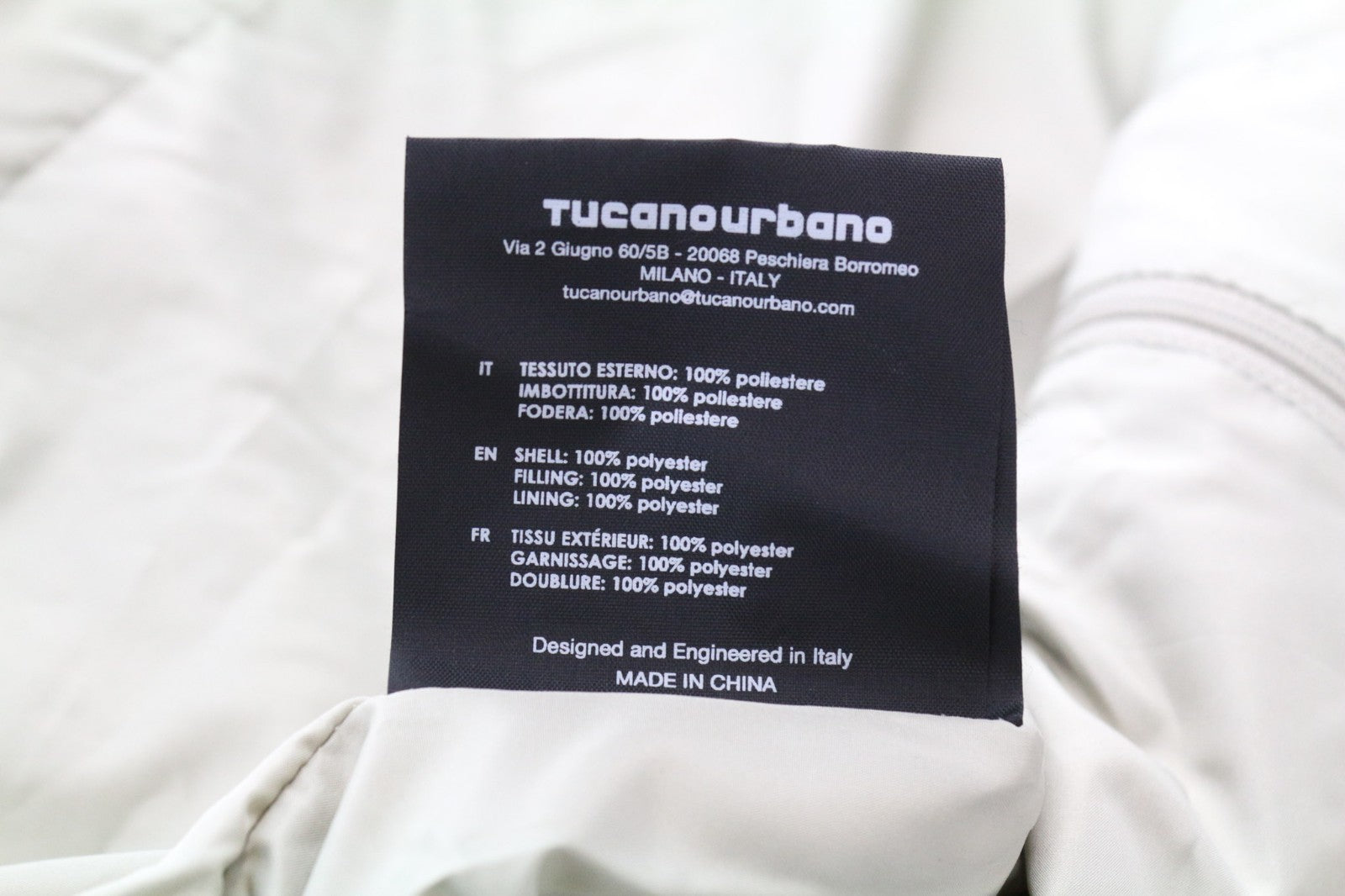 TUCANO URBANO Serissa Women Jacket S Beige Lined Long Sleeved Zipped Padded