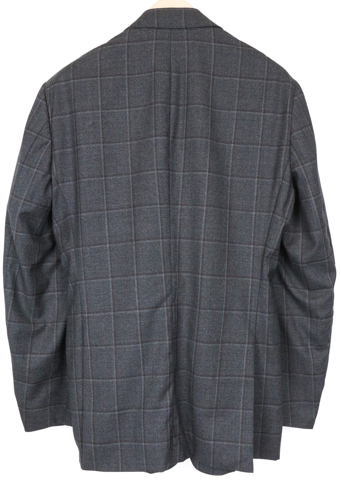 SUITSUPPLY Lazio Men's Blazer UK42 Grey Pure Wool Checked Formal Single-Breasted