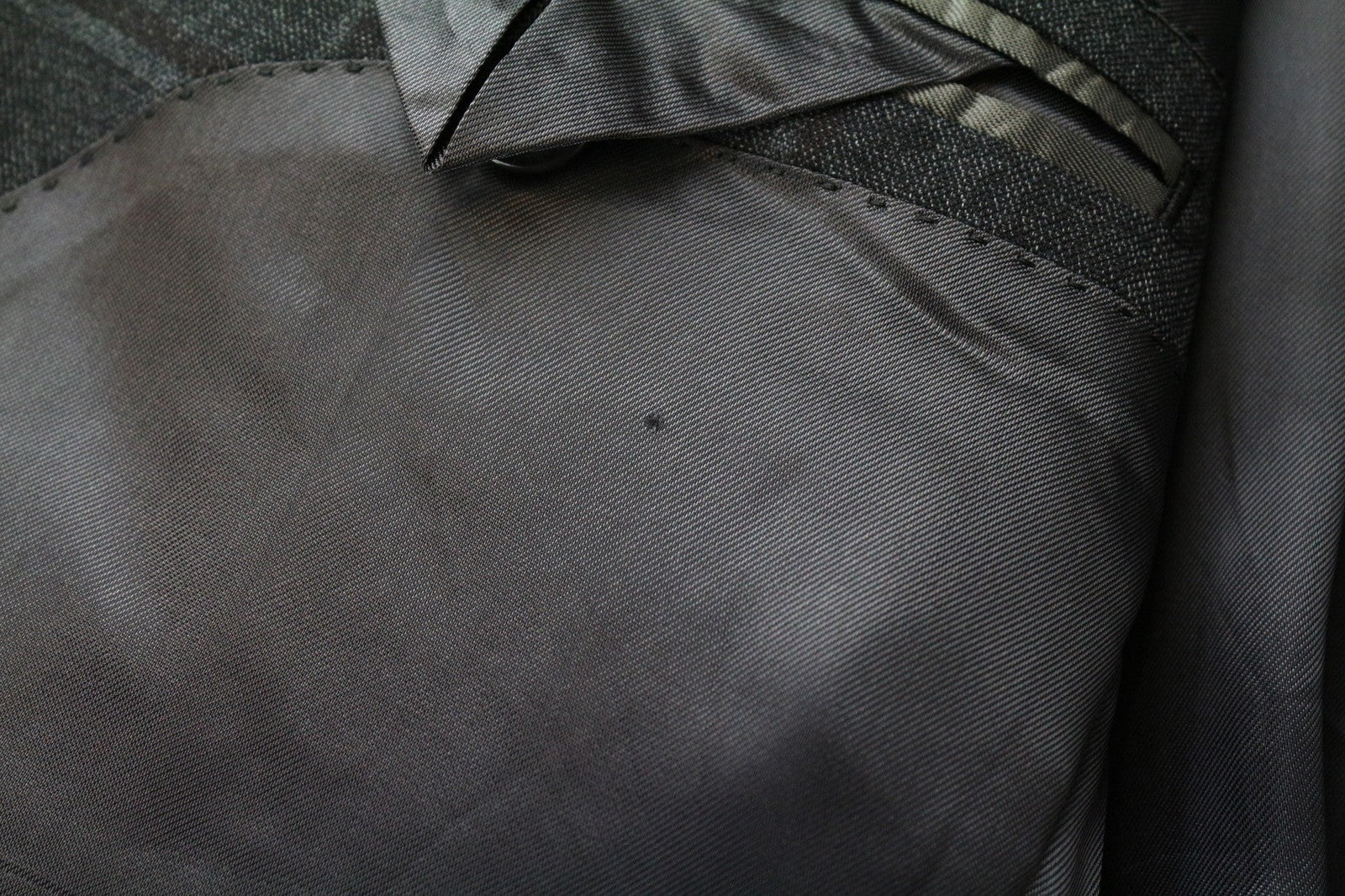 SUITSUPPLY Lazio Men's Blazer UK42 Grey Pure Wool Checked Formal Single-Breasted