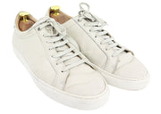 SUITSUPPLY Men Trainers EU41 Beige Greyish Leather Low-Top Casual Sneakers