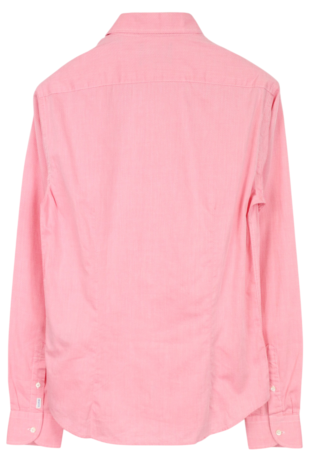 SCOTCH & SODA Ams Couture Men Shirt S Pink Pure Cotton Slim Fit Long Sleeved