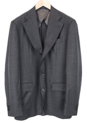 SUITSUPPLY La Spalla Men Blazer UK44L Pure Wool Single-Breasted Grey Classic