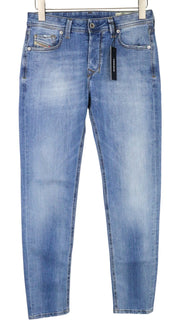DIESEL Larkee-Beex 081AL Men Jeans W28/L32 Tapered Blue Cotton Stretch Washed