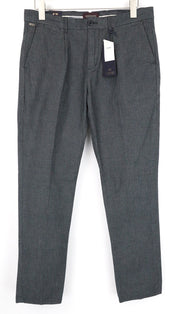 SCOTCH & SODA Blake Men Trousers W31/L32 Relaxed Slim Grey Stretch Patterned