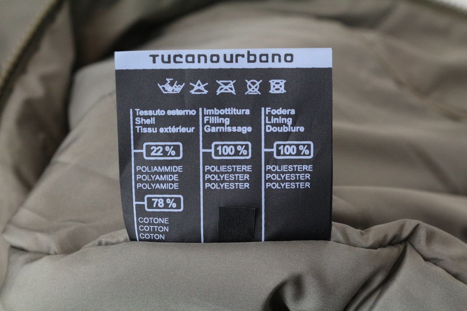 TUCANO URBANO Angus Men's Waterproof Moto Jacket M Beige Brown Cotton Trench