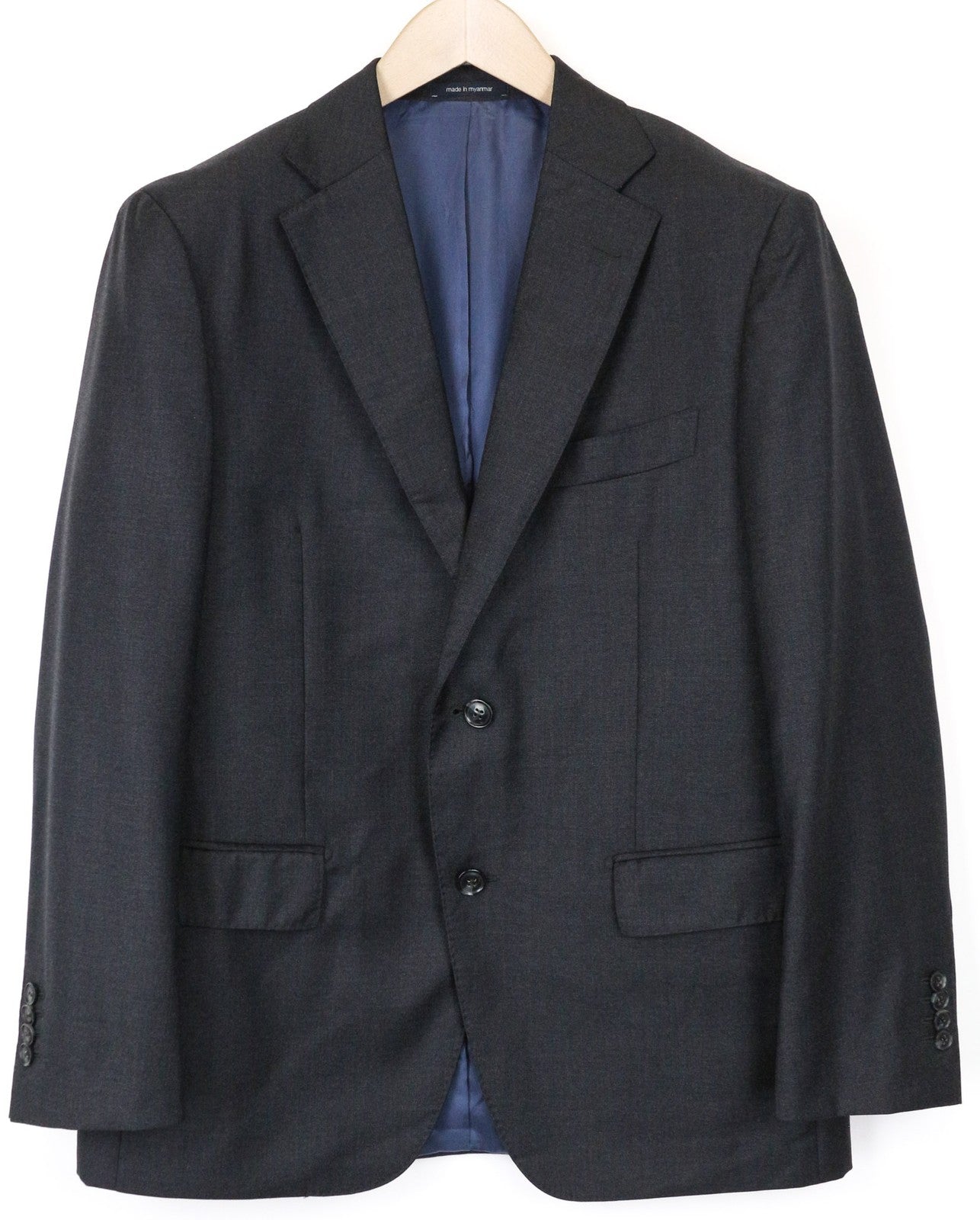 SUITSUPPLY Napoli Men's Blazer UK40S Grey Super 110's Pure Wool Single-Breasted