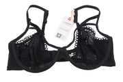 SCANDALE Plunge In Floral Lace-Unpadded & Wired Women's Bra 90E Lace Trim