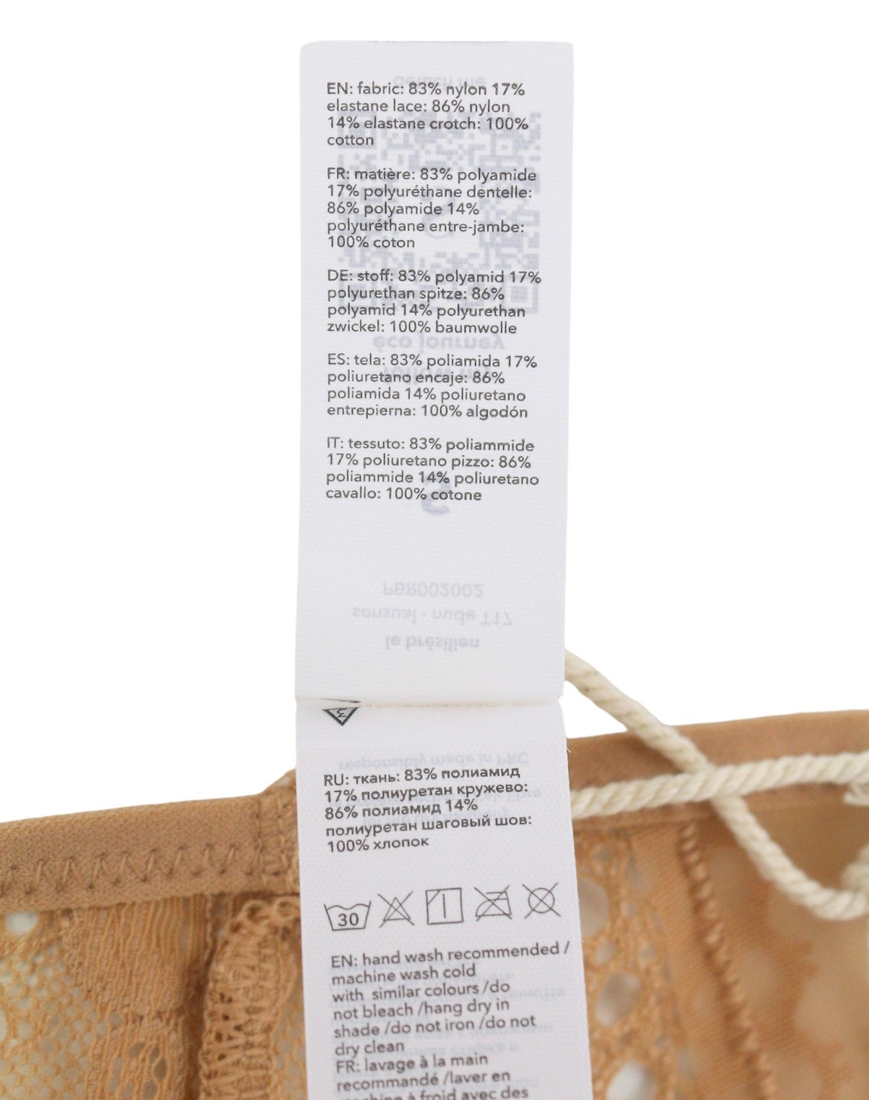 SCANDALE Le Bresilien Sensual-Nude T17 Women's Panties S Brazilian Lace