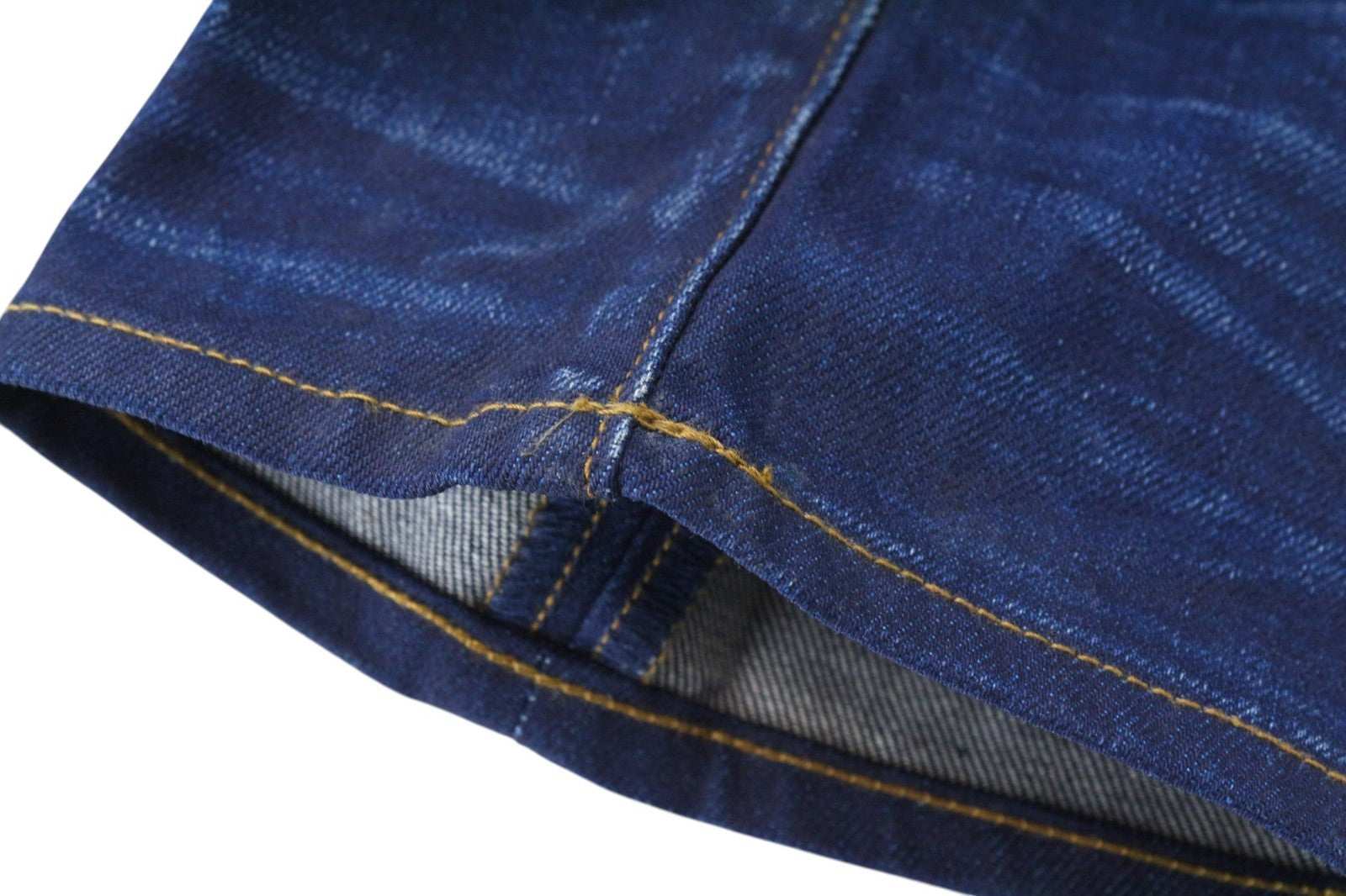 G-STAR RAW Men Jeans W28/L32 Dark Blue Tapered Fit Buttoned Stretch Whiskered