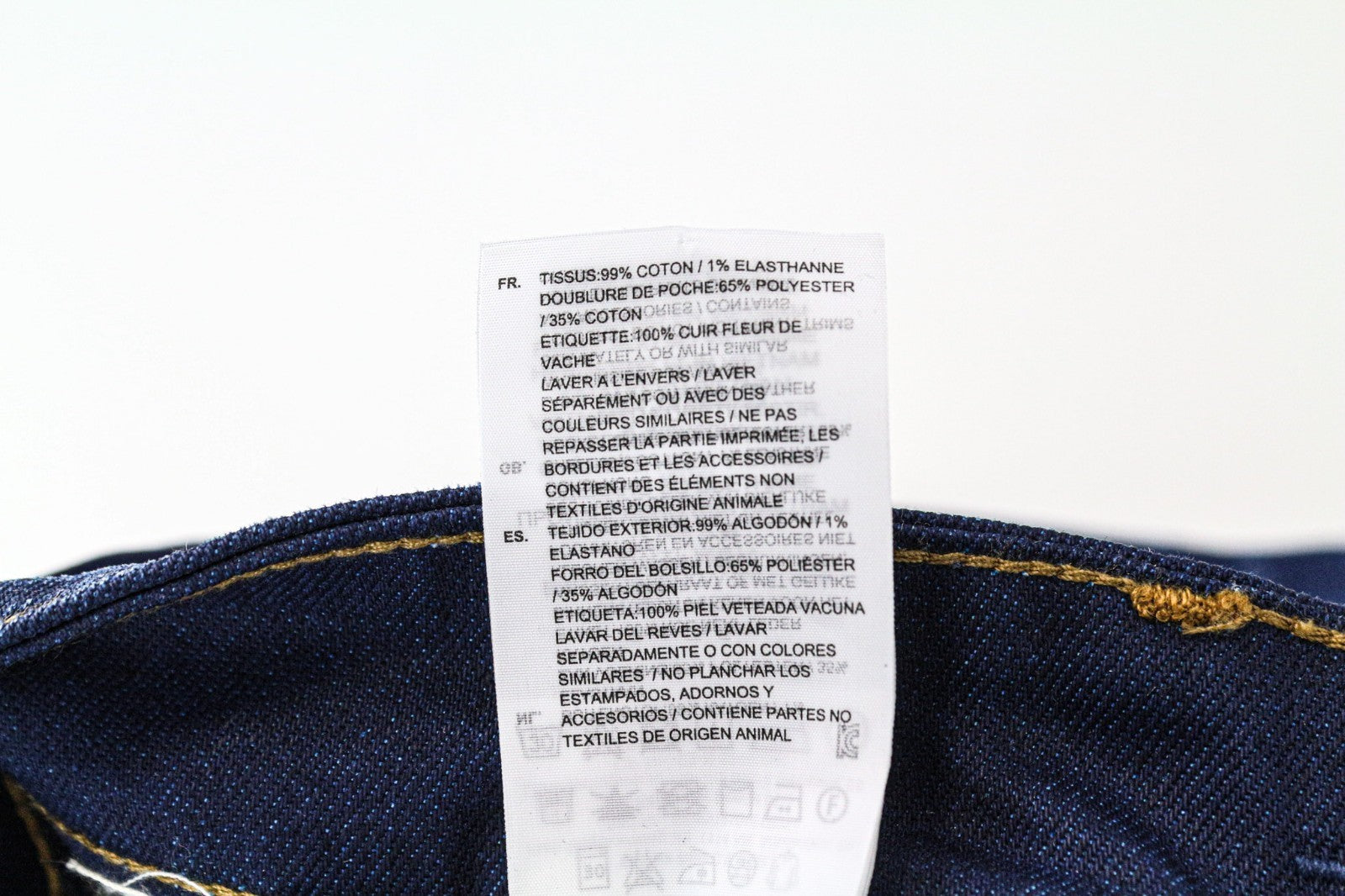 G-STAR RAW Men Jeans W28/L32 Dark Blue Tapered Fit Buttoned Stretch Whiskered