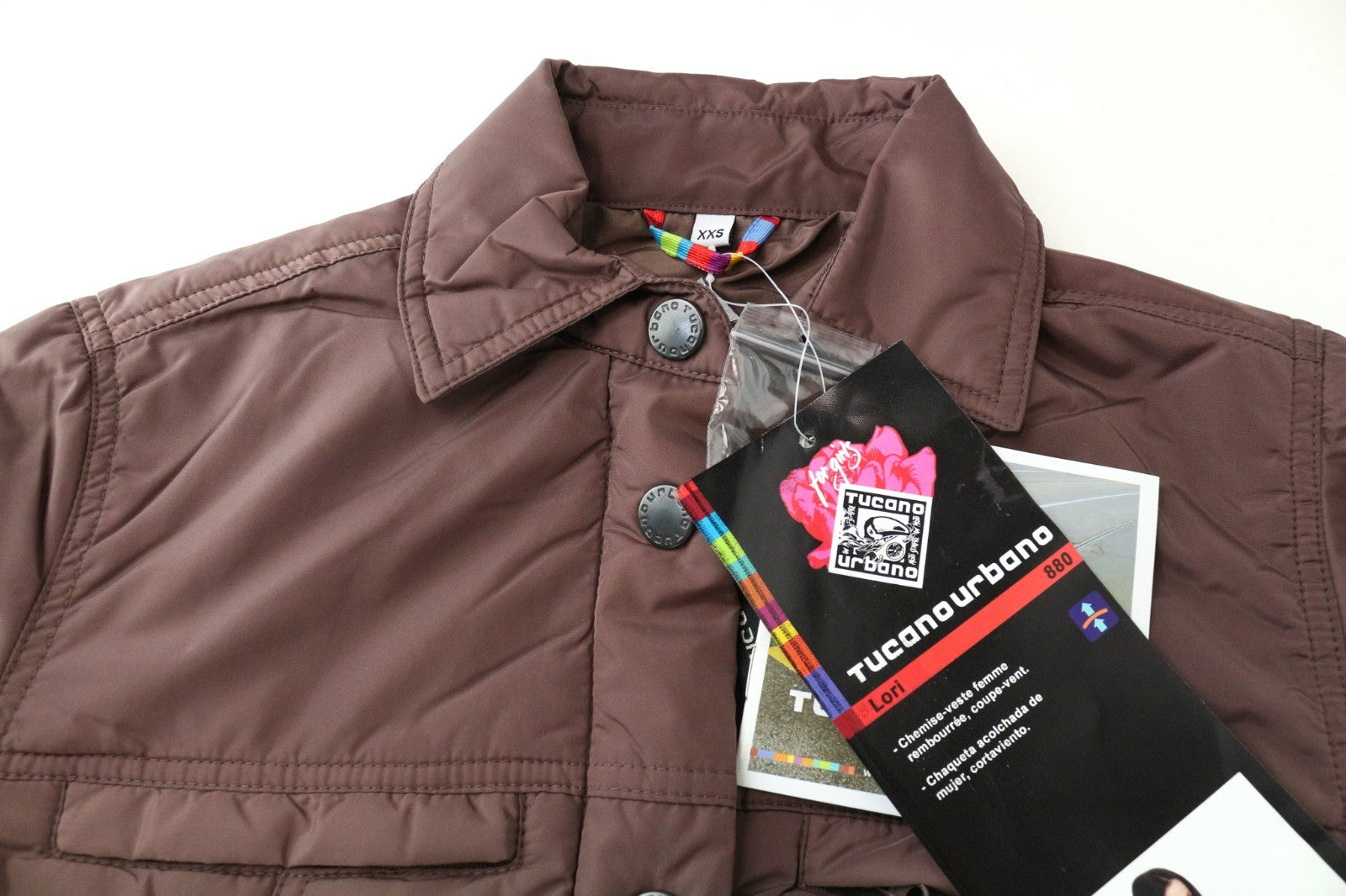 TUCANO URBANO Lori Women Jacket 2XS Mid Brown Motorcycle Breathable Windproof