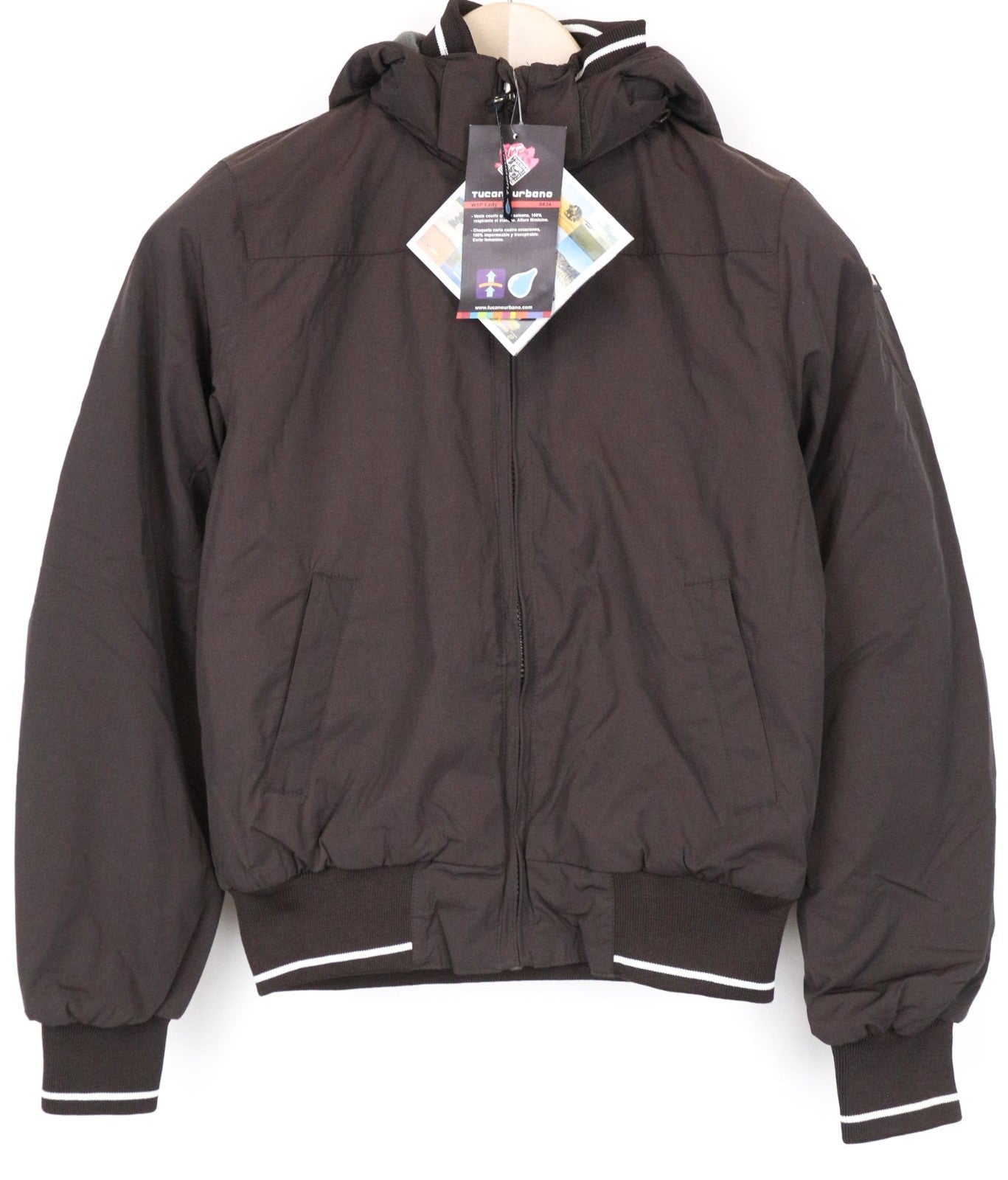 TUCANO URBANO WSP Women Jacket IT38 Short Brown Motorcycle Windproof Waterproof