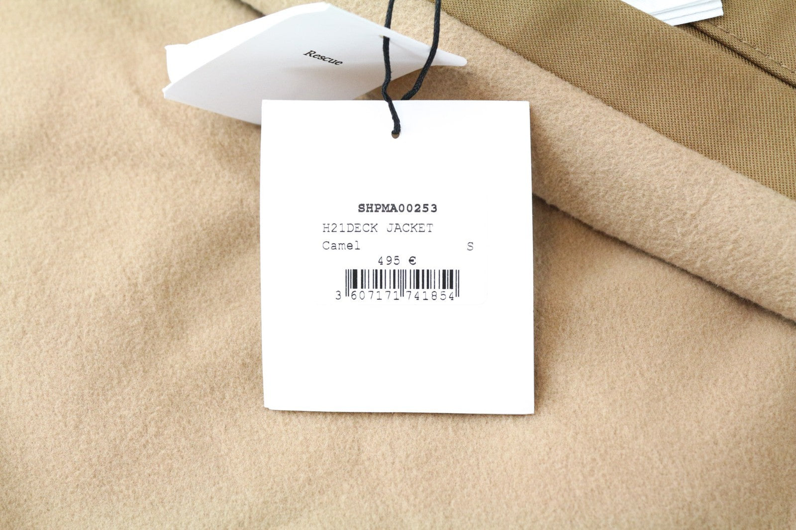 SANDRO Men Jacket S Camel Brown Hooded Parka Deck Pure Cotton Lined Classic