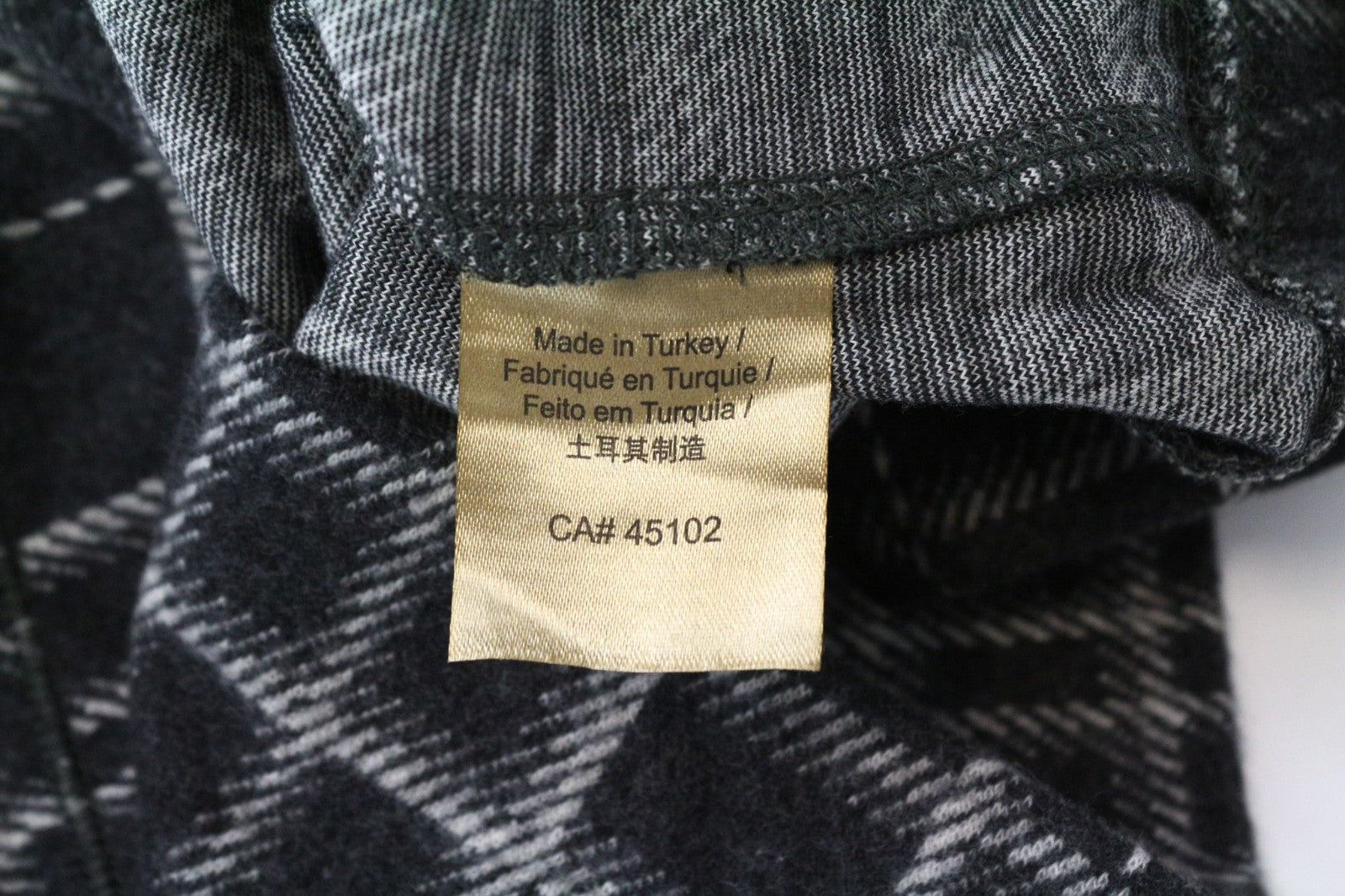 SCOTCH & SODA Men Sweatshirt ~S Mid Grey Tartan Checked Melange Round Neck