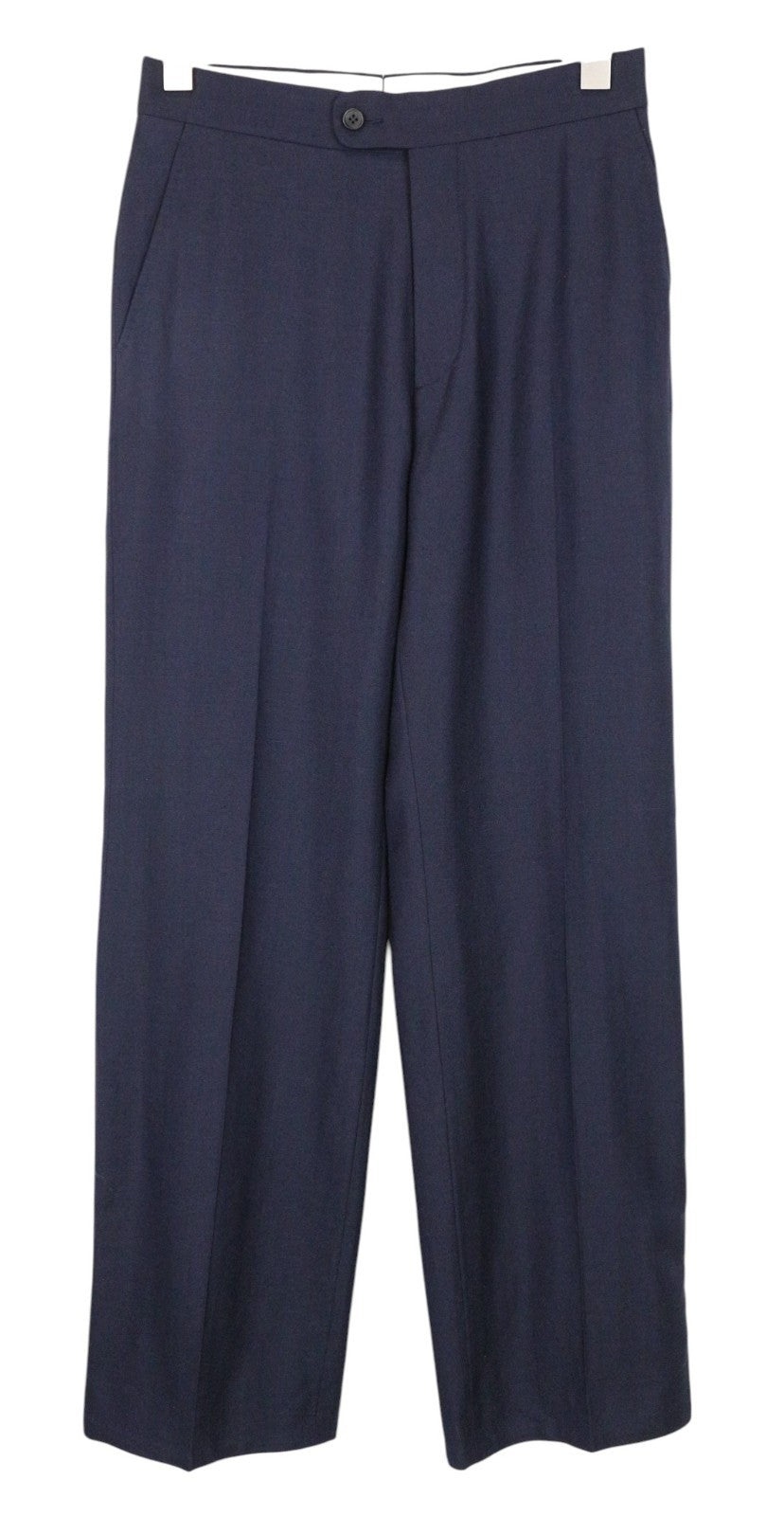 SUITSUPPLY La Spalla Men Suit UK32R Blue 2Pc Two-Row Wool Silk Linen Herringbone