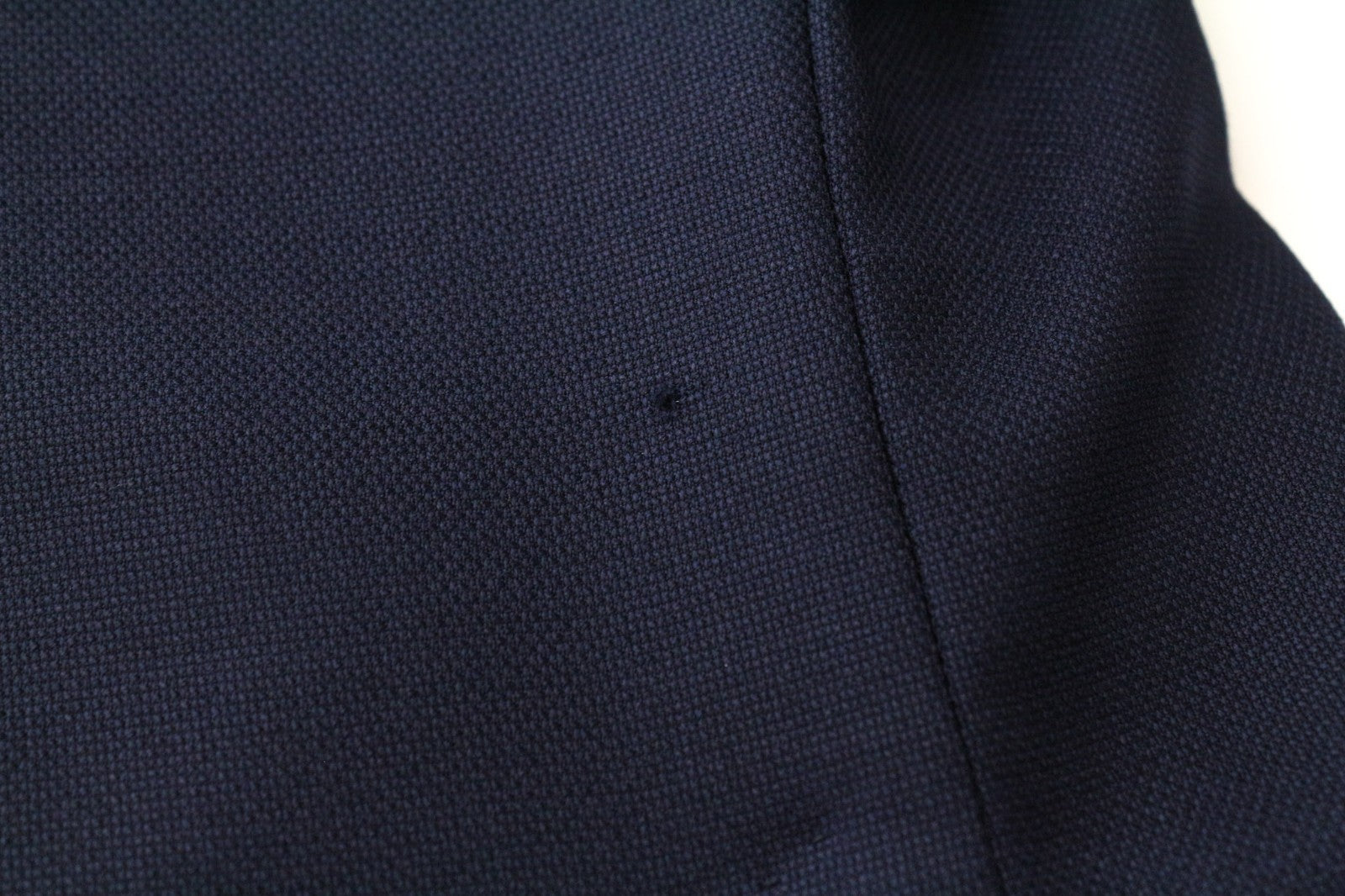 SUITSUPPLY Havana Patch Men Suit UK34R Blue 2-Piece Slim Wool Stretch Unlined