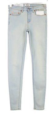 ACNE STUDIOS Skin 5 Pocket Women Jeans W25/L34 Light Blue Skinny Fitted Stretch