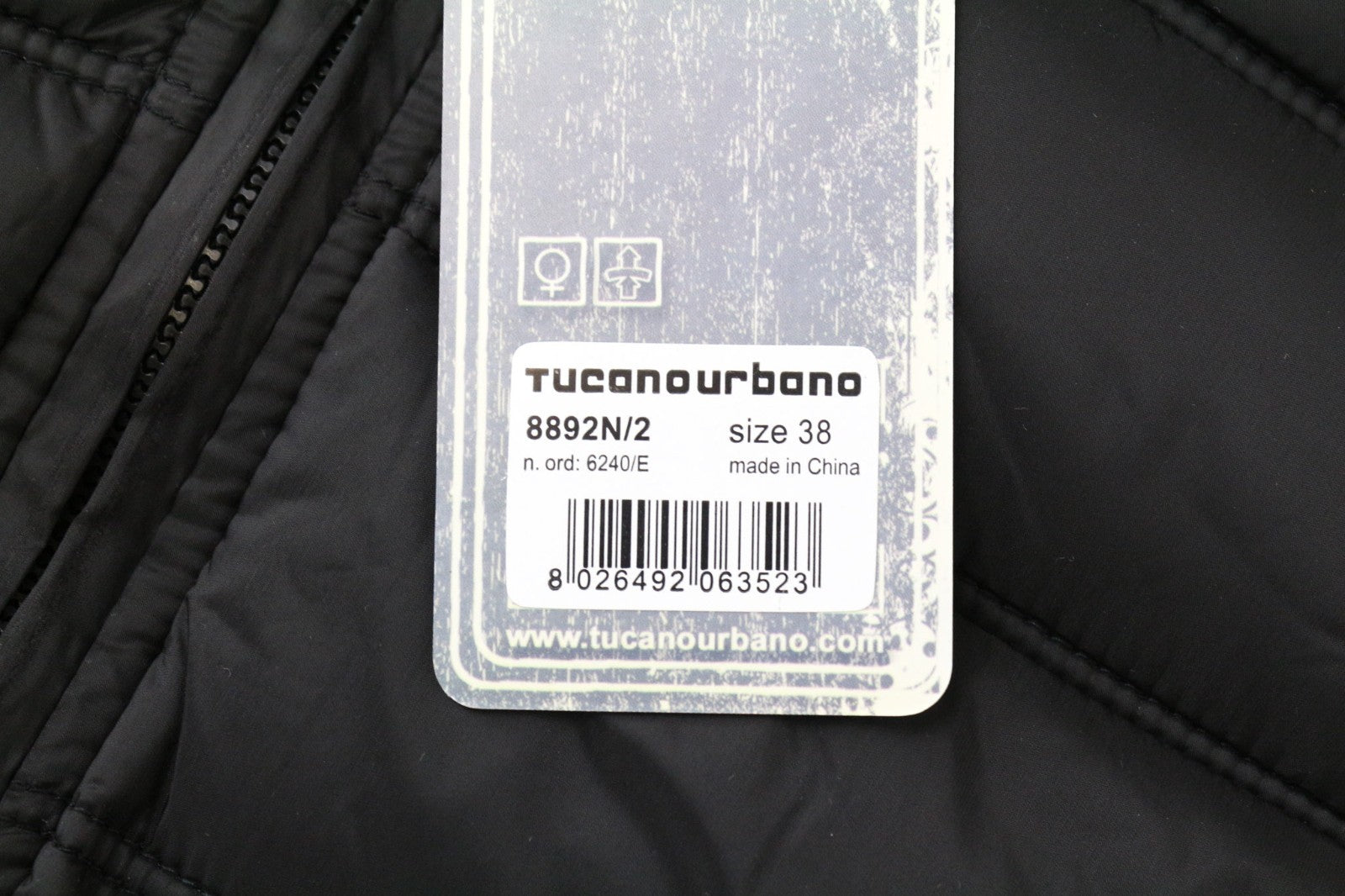 TUCANO URBANO Hot Dan Women Vest IT38 M Black Motorcycle Quilted Classic Padded