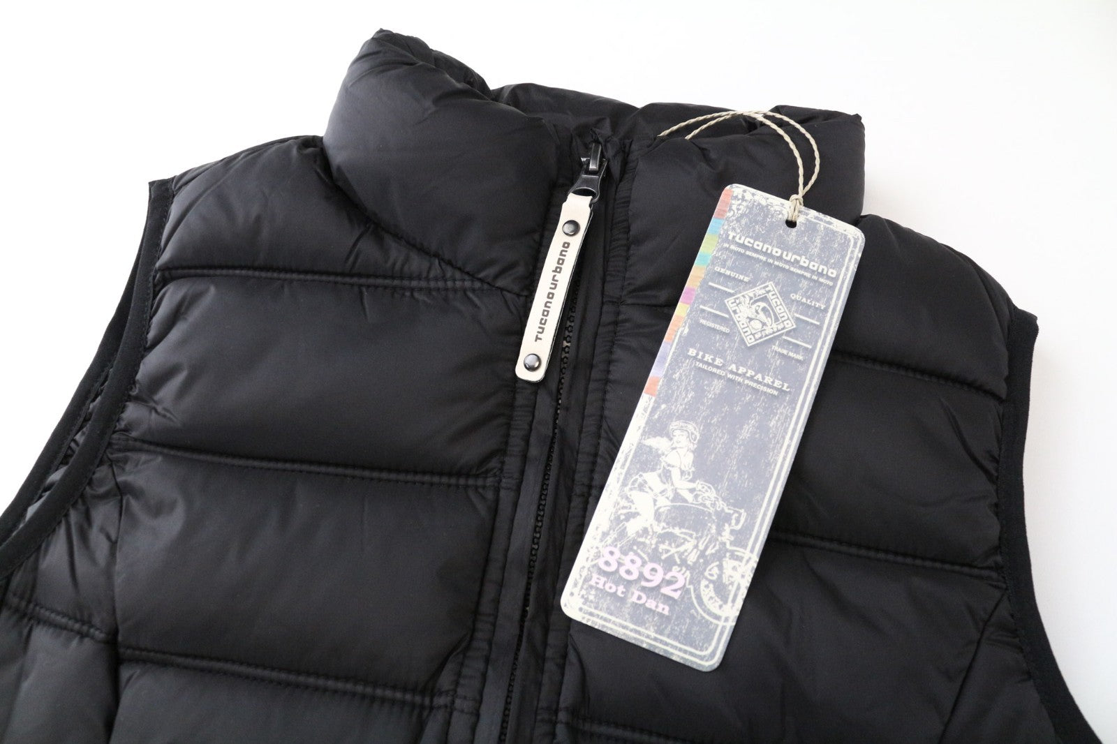 TUCANO URBANO Hot Dan Women Vest IT38 M Black Motorcycle Quilted Classic Padded