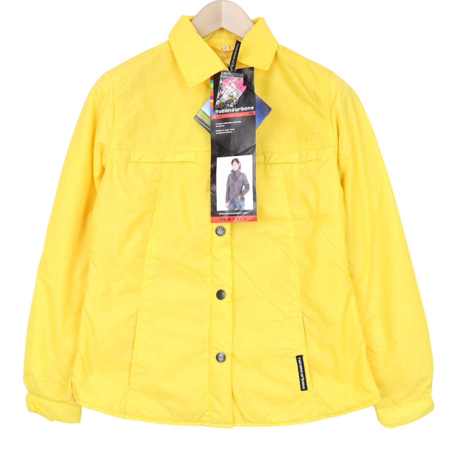 TUCANO URBANO Lori Women Jacket S Yellow Windproof Breathable Motorcycle Classic