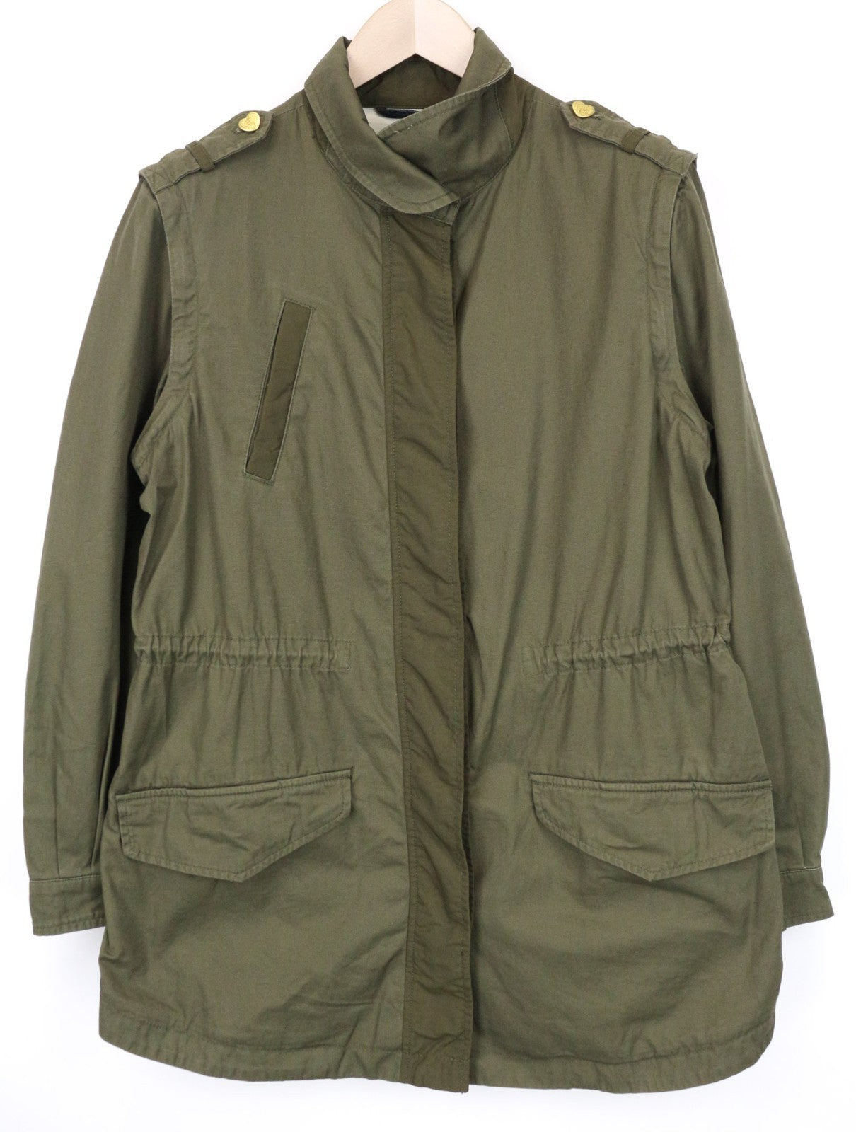 SCOTCH & SODA Men Jacket L Military Green 2-in-1 Classic Transformable Cotton