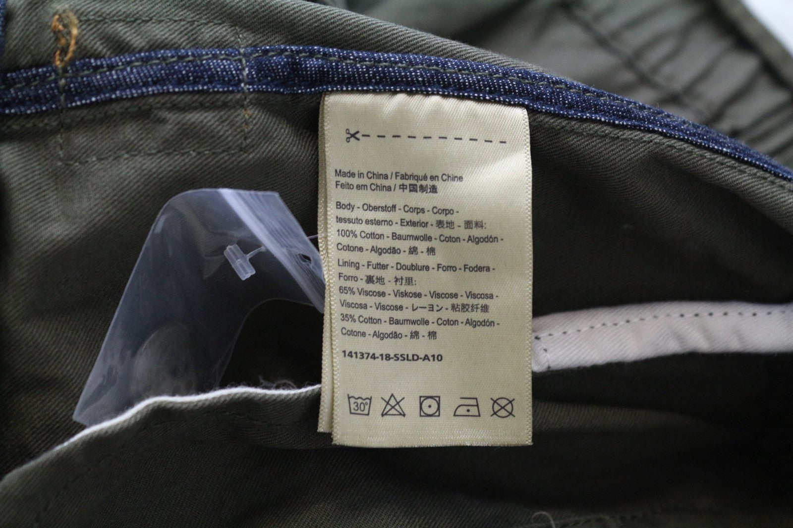 SCOTCH & SODA Men Jacket L Military Green 2-in-1 Classic Transformable Cotton