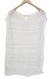 Silbernes Twill-T-Shirt