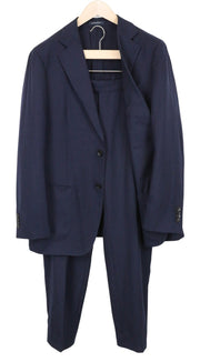 SUITSUPPLY Havana Men Suit UK44S Wool Stretch Unlined Blue Slim 2 Piece