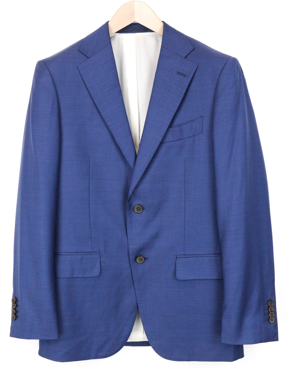SUITSUPPLY Napoli Men Suit UK36R Single-Breasted Wool Super 110's Blue 2 Piece