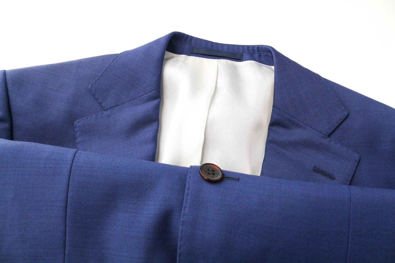 SUITSUPPLY Napoli Men Suit UK36R Single-Breasted Wool Super 110's Blue 2 Piece