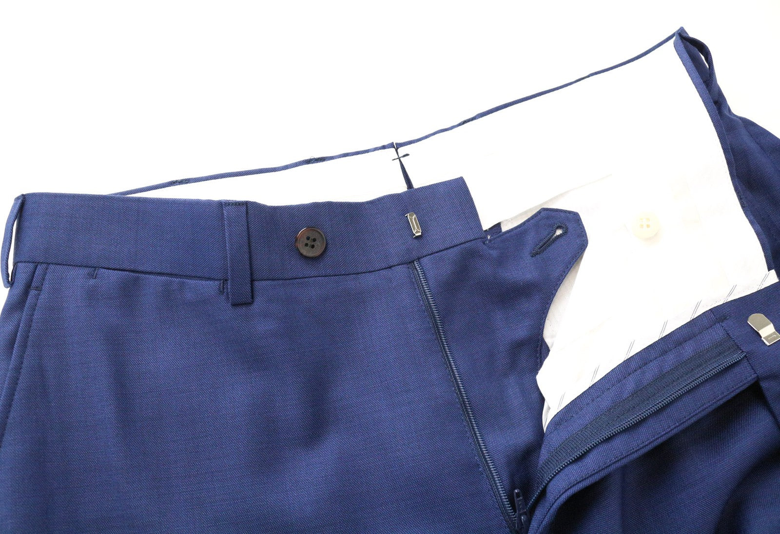 SUITSUPPLY Napoli Men Suit UK36R Single-Breasted Wool Super 110's Blue 2 Piece
