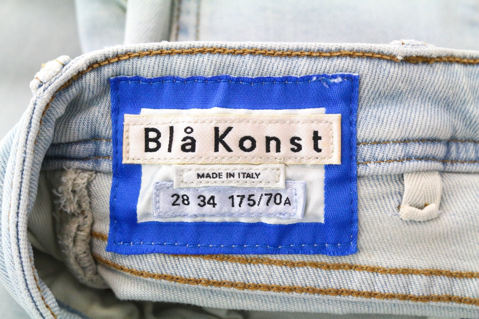 ACNE STUDIOS Climb Women Jeans W28/L34 Skinny Fit Washed Blue Cotton Stretch