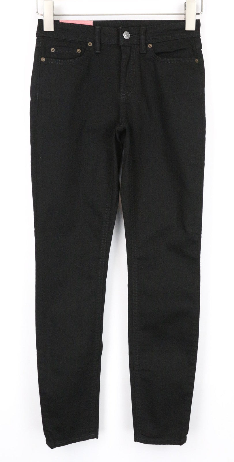 ACNE STUDIOS Bla Konst Women Jeans W25/L32 Skinny Fit 5-Pocket Black Denim